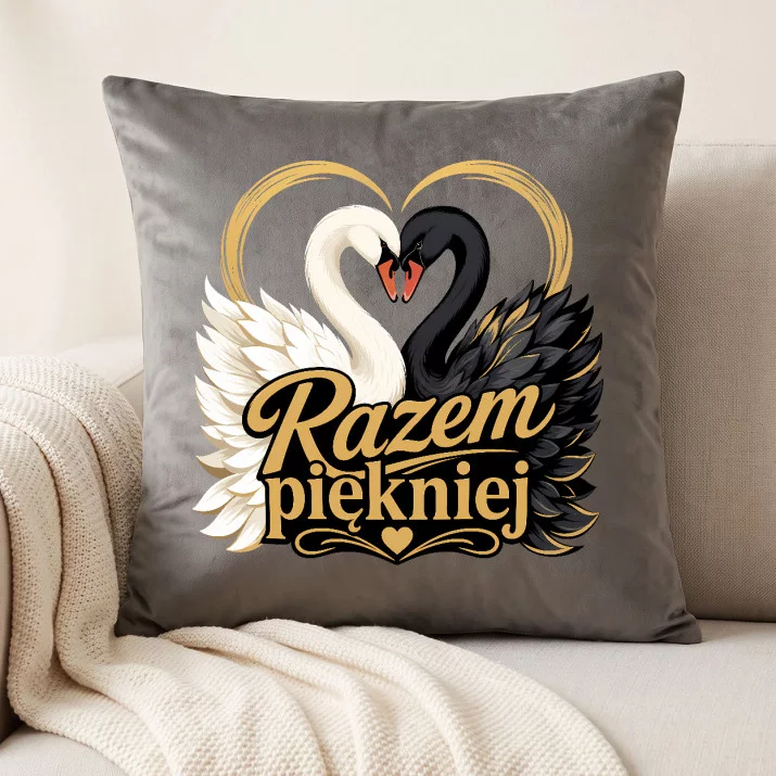 Poduszka Dekoracyjna Na 25 Rocznicę Ślubu Prezent Dla Pary: Razem Piękniej Poduszka Dekoracyjna Na 25 Rocznicę Ślubu Prezent Dla Pary: Razem Piękniej