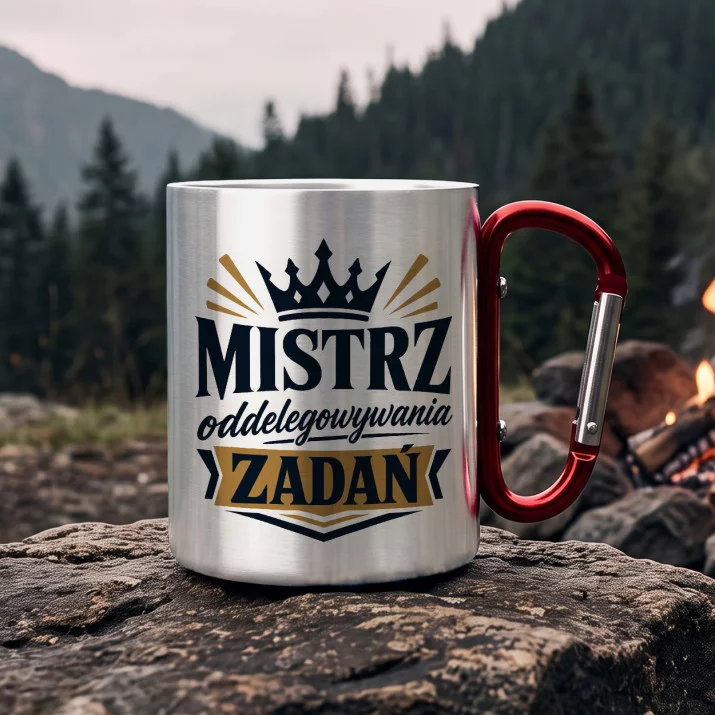 Kubek Metalowy z Karabińczykiem Dla Kolegi Z Pracy Prezent Dla Mężczyzny: Suchy Humor Biurowy Kubek Metalowy z Karabińczykiem Dla Kolegi Z Pracy Prezent Dla Mężczyzny: Suchy Humor Biurowy