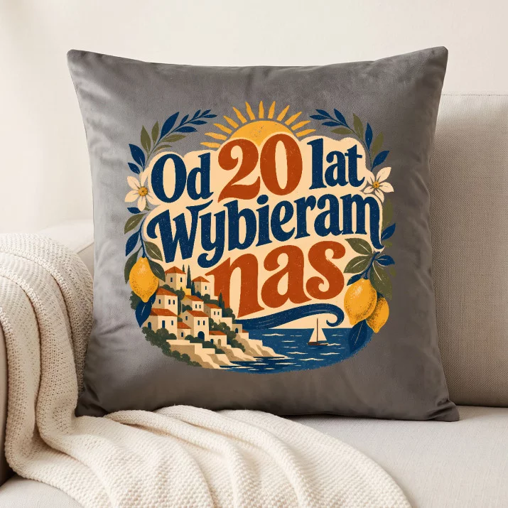 Poduszka Dekoracyjna Na 20 Rocznicę Ślubu Prezent Dla Kobiety: Od 20 Lat Wybieram Nas Poduszka Dekoracyjna Na 20 Rocznicę Ślubu Prezent Dla Kobiety: Od 20 Lat Wybieram Nas