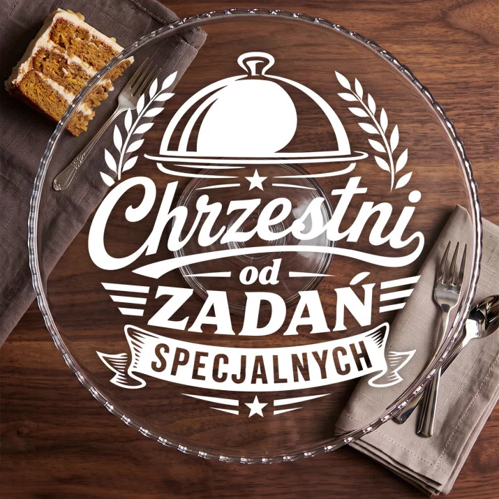 Patera Na Ciasto Dla Chrzestnych Prezent Dla Pary: Suchy Humor Chrzestnych Patera Na Ciasto Dla Chrzestnych Prezent Dla Pary: Suchy Humor Chrzestnych