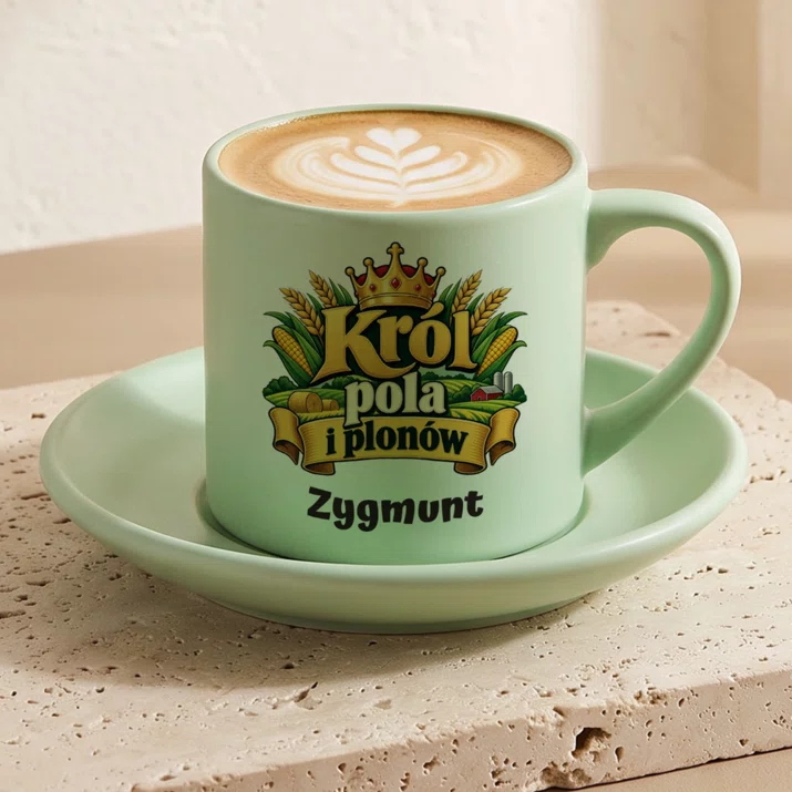 Filiżanka Personalizowana Dla Rolnika Prezent Dla Mężczyzny: Król Pola I Plonów Filiżanka Personalizowana Dla Rolnika Prezent Dla Mężczyzny: Król Pola I Plonów