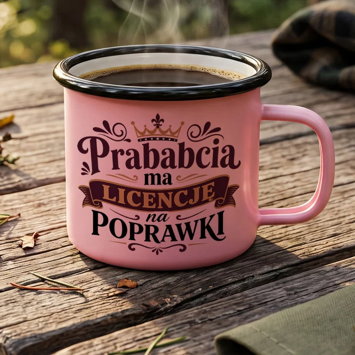 Kubek Emaliowany Dla Prababci Prezent Na Dzień Babci Dla Kobiety: Sarkastyczna Mądrość Kubek Emaliowany Dla Prababci Prezent Na Dzień Babci Dla Kobiety: Sarkastyczna Mądrość