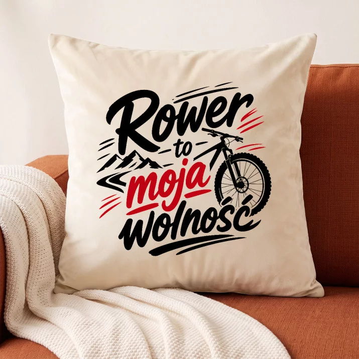 Poduszka Dekoracyjna Dla Rowerzysty Prezent Dla Mężczyzny: Rowerowy Manifest