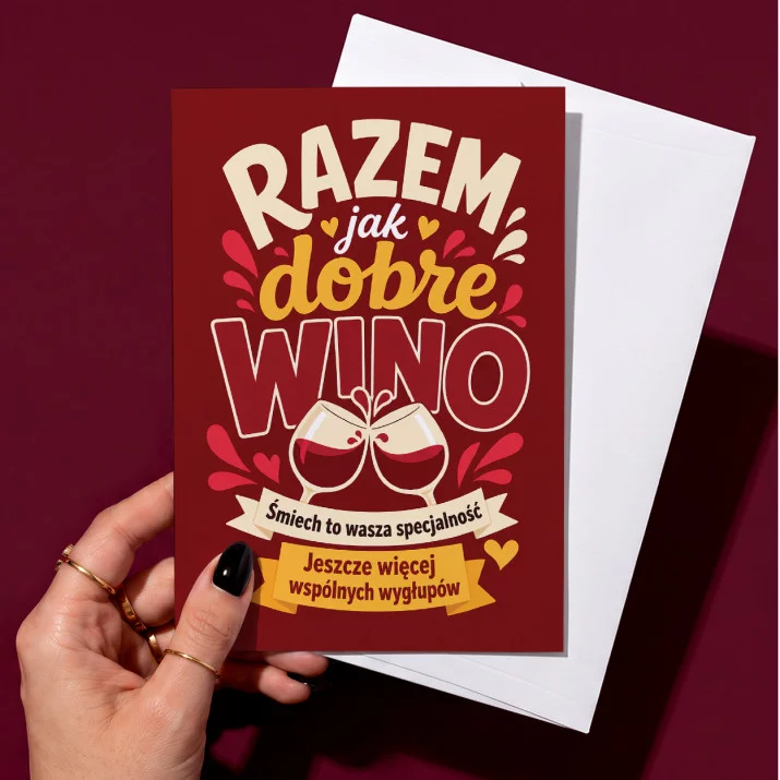 Kartka z Życzeniami Na 30 Lecie Ślubu Dla Pary: Para Jak Wino Kartka z Życzeniami Na 30 Lecie Ślubu Dla Pary: Para Jak Wino