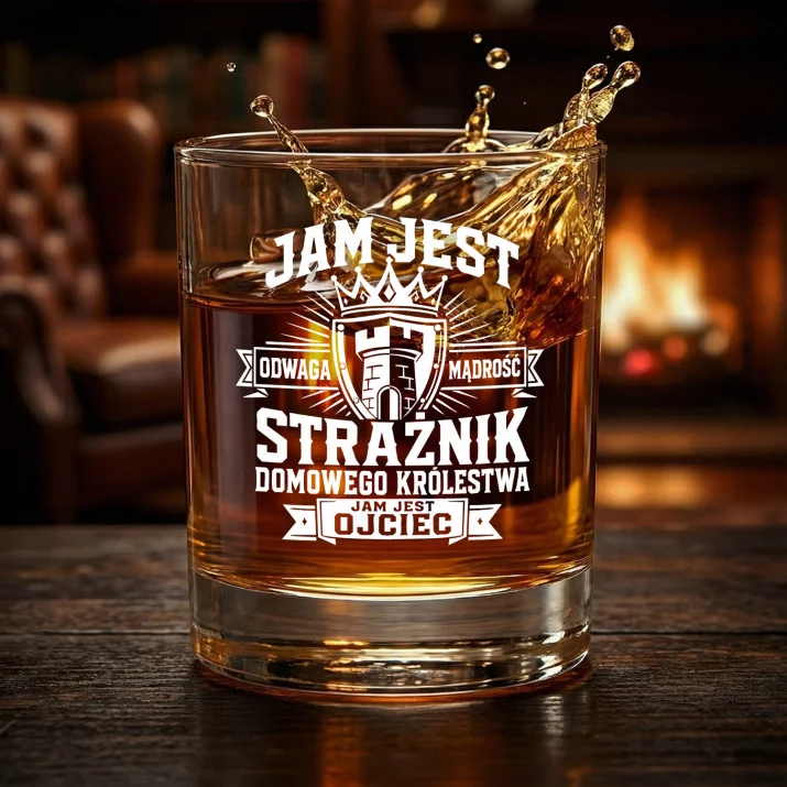 Szklanka Do Whisky Dla Ojca Prezent Na Dzień Ojca Dla Mężczyzny: Jam Jest Strażnik Szklanka Do Whisky Dla Ojca Prezent Na Dzień Ojca Dla Mężczyzny: Jam Jest Strażnik