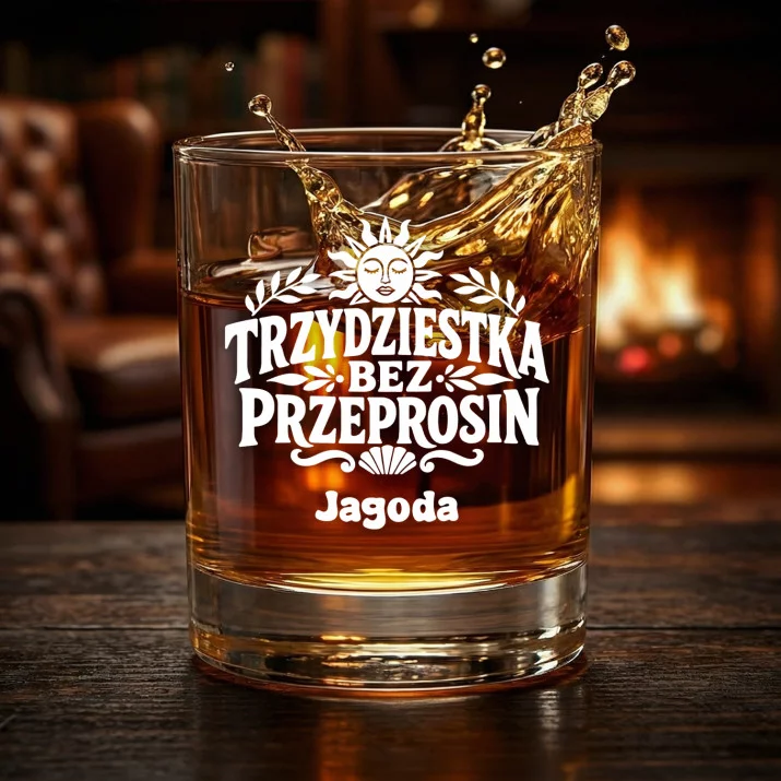 Szklanki Do Whisky z Grawerem Na 30 Urodziny Prezent Dla 30 Latki Kobiety: Trzydziestka Bez Szklanki Do Whisky z Grawerem Na 30 Urodziny Prezent Dla 30 Latki Kobiety: Trzydziestka Bez