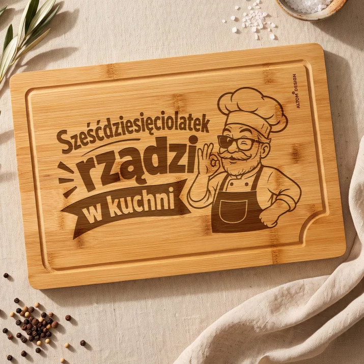 Deska Do Krojenia Dla 60 Latka Prezent Na 60 Urodziny Dla Mężczyzny: Kuchenny Weteran Deska Do Krojenia Dla 60 Latka Prezent Na 60 Urodziny Dla Mężczyzny: Kuchenny Weteran