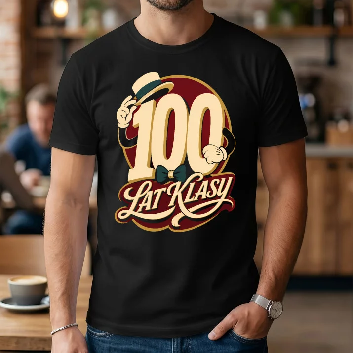 Koszulka Męska Na 100 Urodziny Prezent Dla Mężczyzny: 100 Lat Klasy