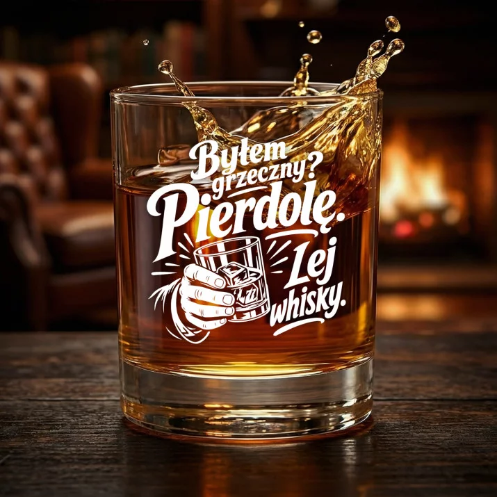 Szklanka Do Whisky Na Święta Prezent Dla Mężczyzny: Byłem Grzeczny? Szklanka Do Whisky Na Święta Prezent Dla Mężczyzny: Byłem Grzeczny?