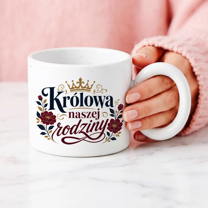 Kubek Z Okrągłym Uchem Dla 90 Letniej Babci Prezent Na 90 Urodziny Dla Kobiety: Regalna Botaniczna Kubek Z Okrągłym Uchem Dla 90 Letniej Babci Prezent Na 90 Urodziny Dla Kobiety: Regalna Botaniczna
