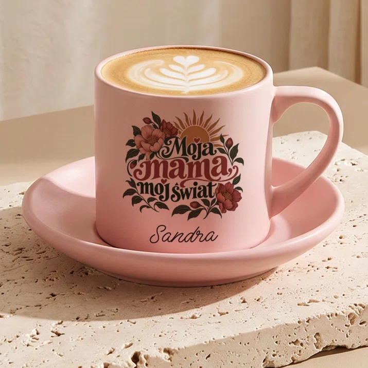 Filiżanka Personalizowana Dla Mamy Prezent Na Dzień Mamy Dla Kobiety: Moja Mama, Mój Świat Filiżanka Personalizowana Dla Mamy Prezent Na Dzień Mamy Dla Kobiety: Moja Mama, Mój Świat