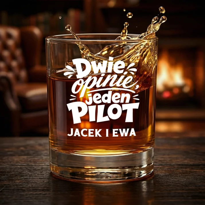 Szklanki Do Whisky z Grawerem Na Święta Prezent Dla Pary: Dwie Opinie, Jeden Pilot Szklanki Do Whisky z Grawerem Na Święta Prezent Dla Pary: Dwie Opinie, Jeden Pilot