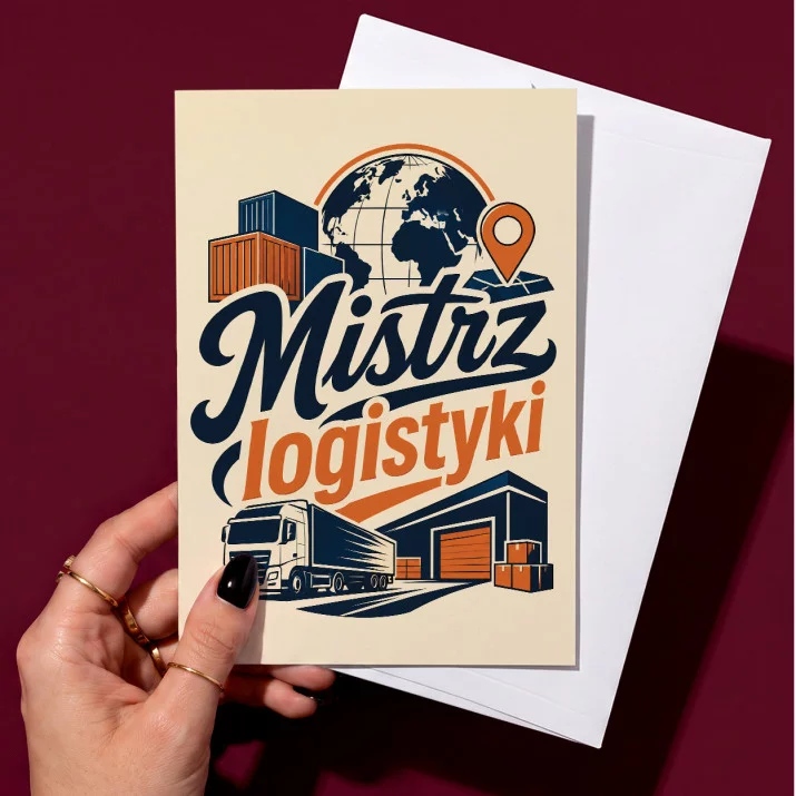 Kartka z Życzeniami Dla Logistyka Dla Mężczyzny: Logistyczna Precyzja Kartka z Życzeniami Dla Logistyka Dla Mężczyzny: Logistyczna Precyzja