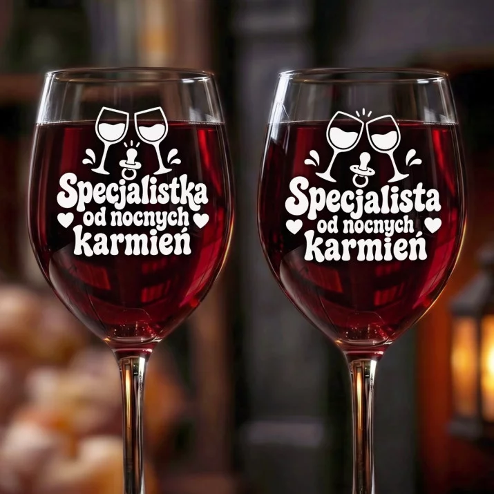 Dwa Kieliszki Do Wina Na Narodziny Dziecka Prezent Dla Pary: Nowi Rodzice Kieliszki Dwa Kieliszki Do Wina Na Narodziny Dziecka Prezent Dla Pary: Nowi Rodzice Kieliszki
