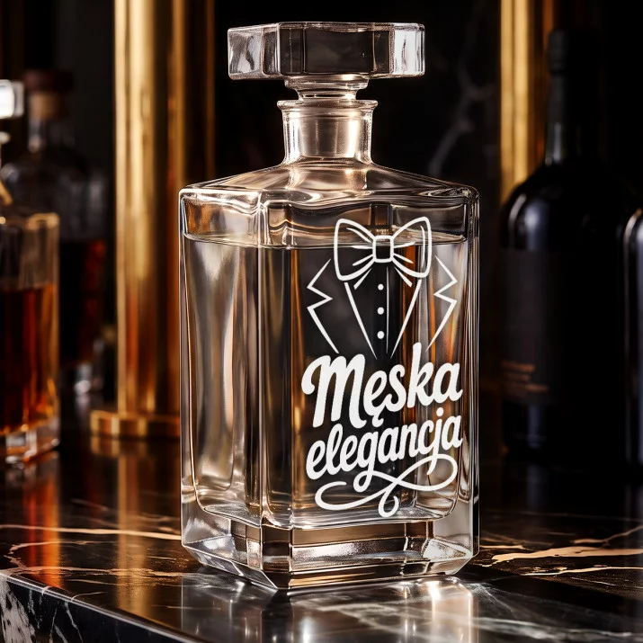 Karafka Do Wódki z Grawerem Na Święta Prezent: Męska Elegancja
