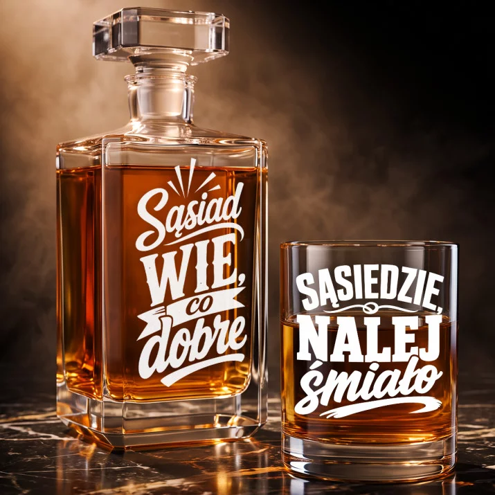 Zestaw Do Whisky Dla Sąsiada Prezent Dla Mężczyzny: Sąsiedzki Toast Zestaw Do Whisky Dla Sąsiada Prezent Dla Mężczyzny: Sąsiedzki Toast