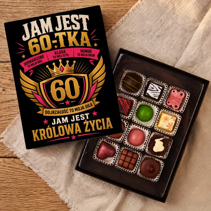Czekoladki Na 60 Urodziny Prezent Dla Kobiety: Złota 60 Królowa Czekoladki Na 60 Urodziny Prezent Dla Kobiety: Złota 60 Królowa