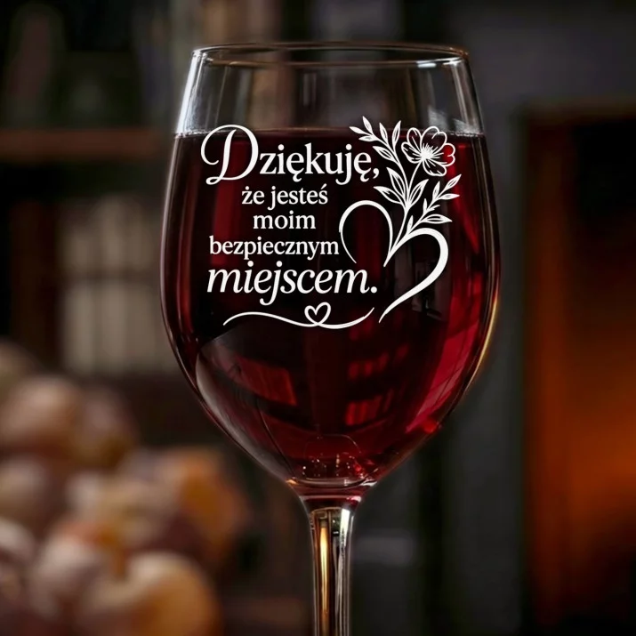 Kieliszek Do Wina Dla Niej Prezent Na Walentynki Dla Kobiety: Bezpieczne Miejsce Kieliszek Do Wina Dla Niej Prezent Na Walentynki Dla Kobiety: Bezpieczne Miejsce