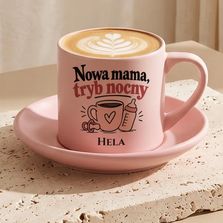 Filiżanka Personalizowana Na Narodziny Dziecka Prezent Dla Kobiety: Nowa Mama, Tryb Nocny Filiżanka Personalizowana Na Narodziny Dziecka Prezent Dla Kobiety: Nowa Mama, Tryb Nocny
