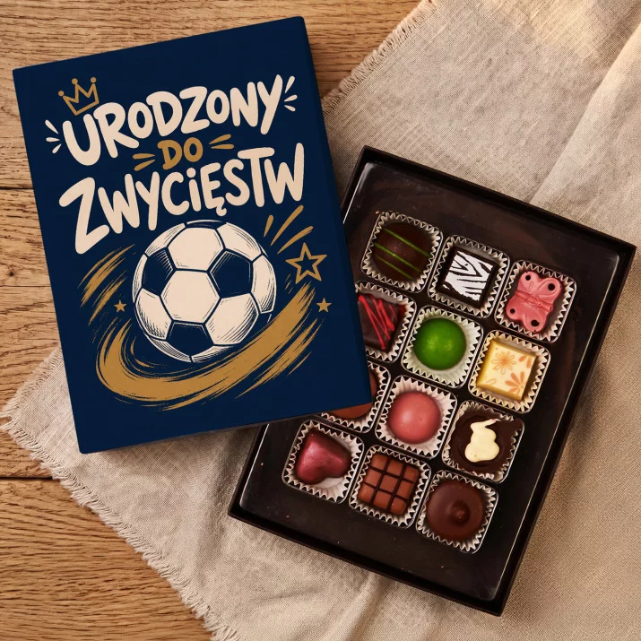 Czekoladki Dla Piłkarza Prezent Dla Mężczyzny: Urodzony Do Zwycięstw Czekoladki Dla Piłkarza Prezent Dla Mężczyzny: Urodzony Do Zwycięstw