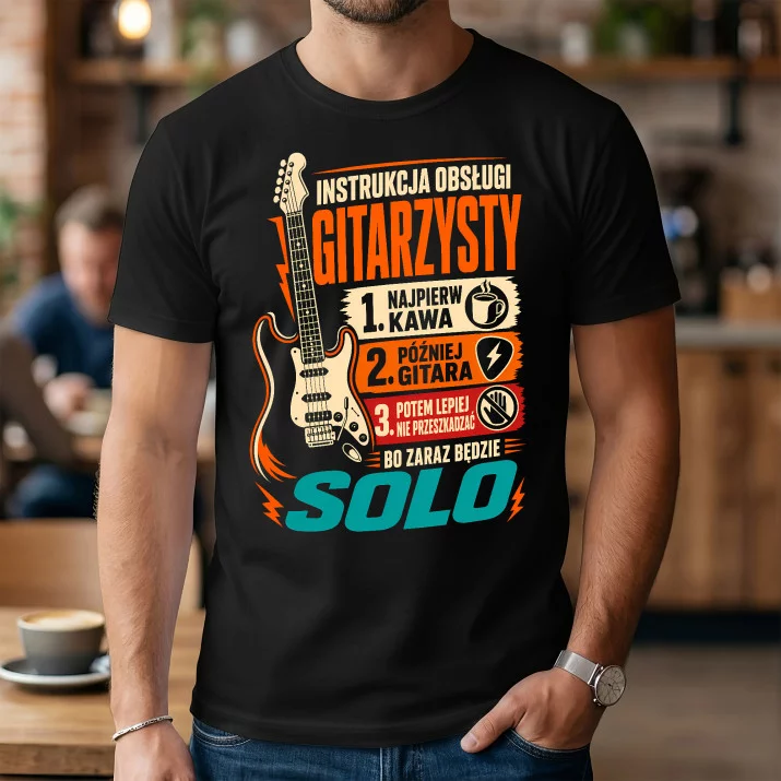 Koszulka Męska Dla Gitarzysty Prezent Dla Mężczyzny: Instrukcja Obsługi