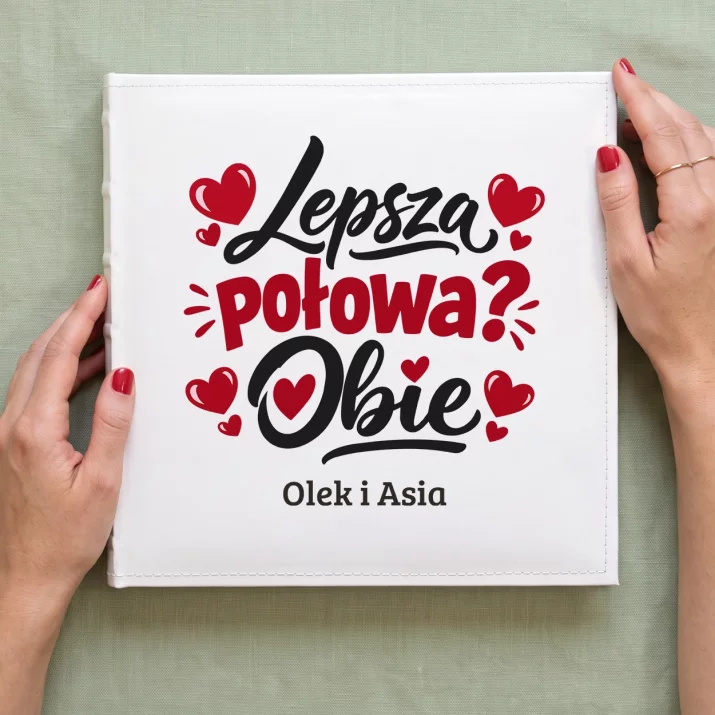 Album Na Zdjęcia Tradycyjny Na Walentynki Prezent Na Rocznicę Dla Pary: Lepsza Połowa? Obie Album Na Zdjęcia Tradycyjny Na Walentynki Prezent Na Rocznicę Dla Pary: Lepsza Połowa? Obie