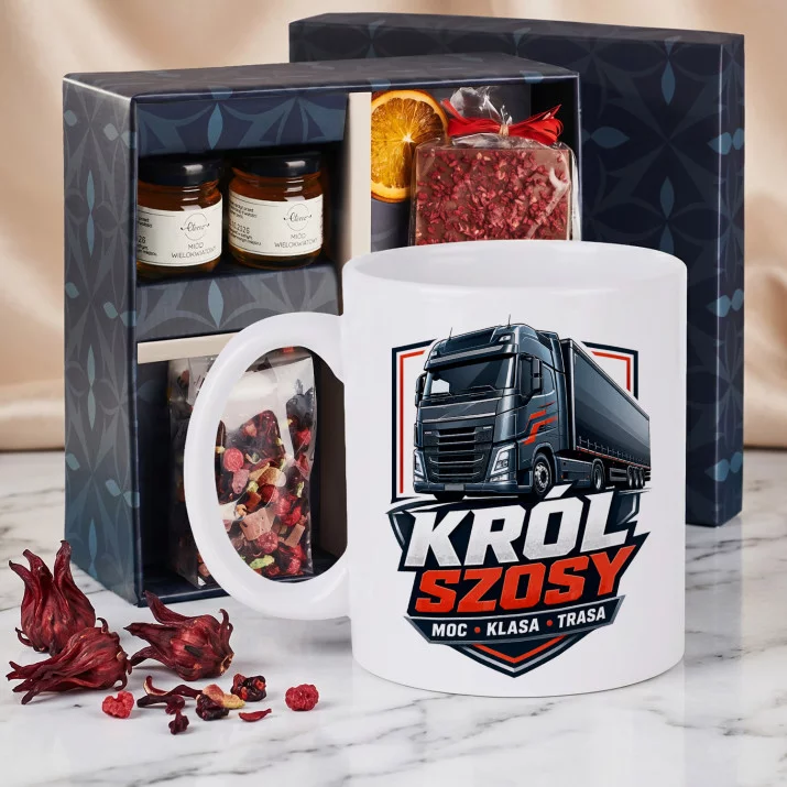 Zestaw Prezenowy Z Kubkiem Dla Kierowcy Tira: Król Szosy Zestaw Prezenowy Z Kubkiem Dla Kierowcy Tira: Król Szosy