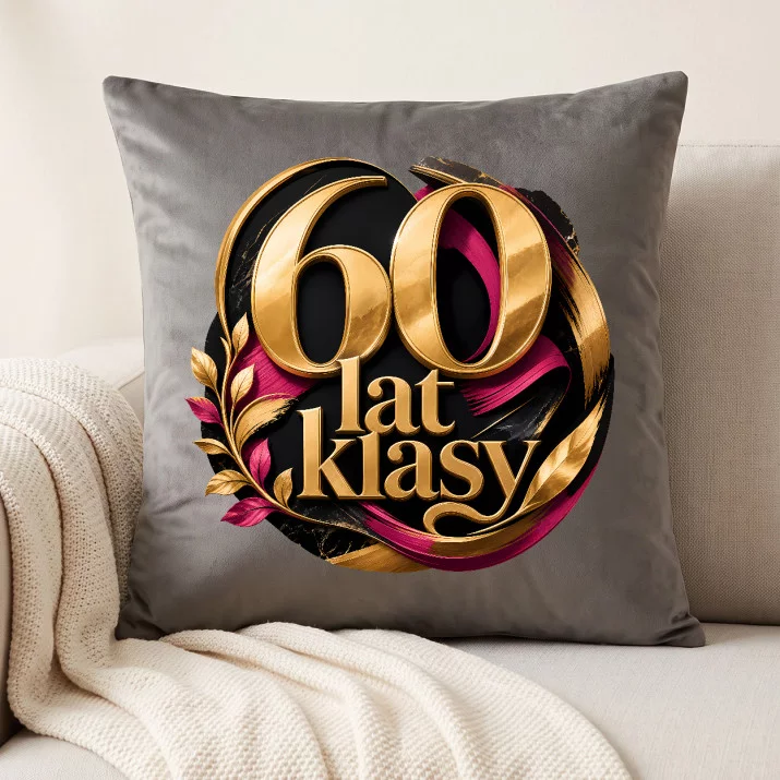 Poduszka Dekoracyjna Na 60 Prezent Na 60 Urodziny Dla Kobiety: 60 Lat Klasy Poduszka Dekoracyjna Na 60 Prezent Na 60 Urodziny Dla Kobiety: 60 Lat Klasy