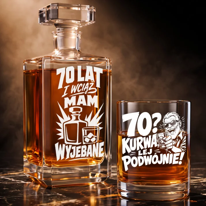 Zestaw Do Whisky Na 70 Urodziny Prezent Dla Mężczyzny: 70 I Wywalone Zestaw Do Whisky Na 70 Urodziny Prezent Dla Mężczyzny: 70 I Wywalone