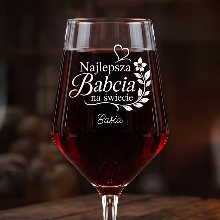 Mega Kieliszek Do Wina z Grawerem Dla Starszej Babci Prezent Na Dzień Babci Dla Kobiety: Najlepsza Babcia Grawer Mega Kieliszek Do Wina z Grawerem Dla Starszej Babci Prezent Na Dzień Babci Dla Kobiety: Najlepsza Babcia Grawer