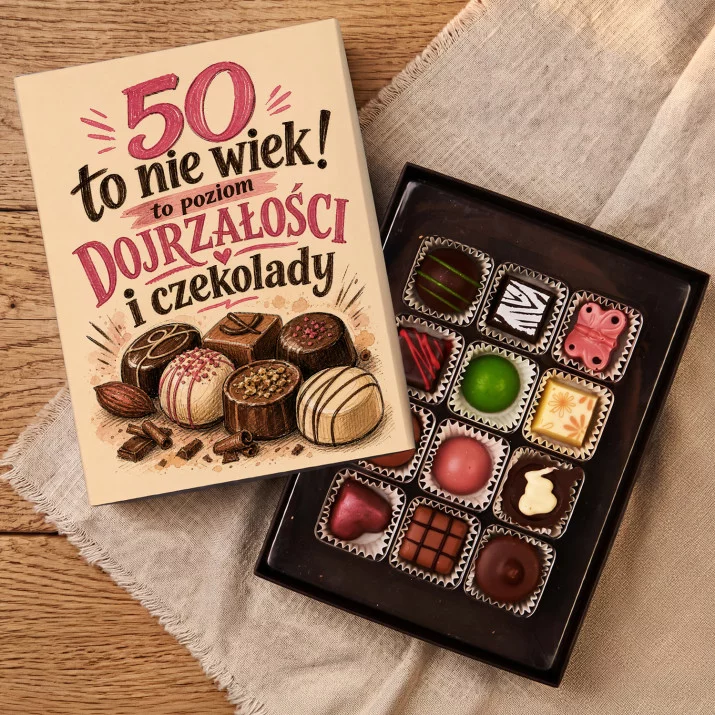 Czekoladki Na 50 Urodziny Prezent Dla Kobiety: 50: Dojrzałość I Czekolada