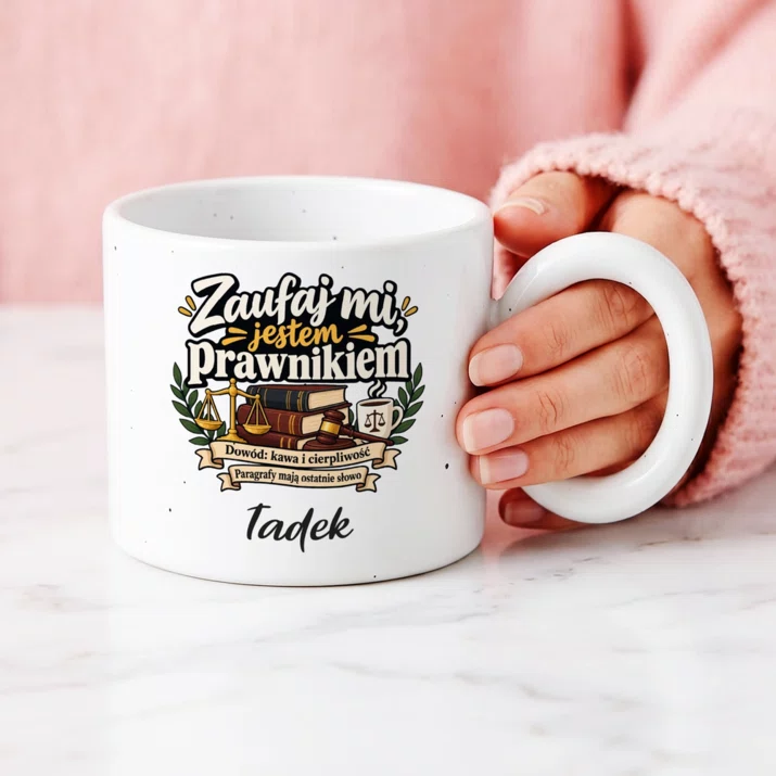 Kubek Premium Dla Prawnika Prezent Dla Mężczyzny: Zaufaj Mi, Jestem