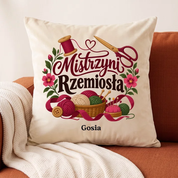 Poduszka Dekoracyjna Dla 75 Latki Prezent Na 75 Urodziny Dla Kobiety: Mistrzyni Rzemiosła