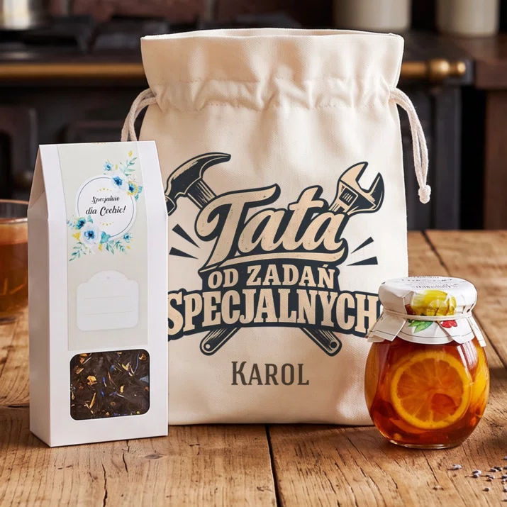 Zestaw Prezentowy z Herbatą Na Dzień Ojca Prezent Dla Taty Mężczyzny: Tata Od Zadań Specjalnych Zestaw Prezentowy z Herbatą Na Dzień Ojca Prezent Dla Taty Mężczyzny: Tata Od Zadań Specjalnych