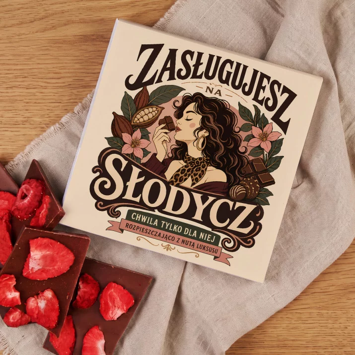 Czekolada Z Truskawkami Na Święta Prezent Dla Kobiety: Retro Słodka Elegancja
