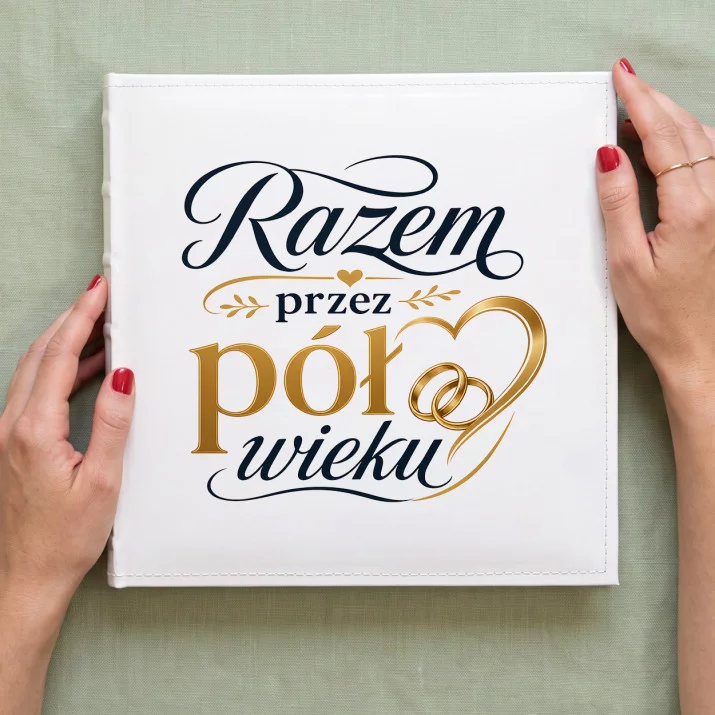 Album Na Zdjęcia Tradycyjny Na 50 Rocznicę Ślubu Prezent Dla Pary: Złote Wspomnienia