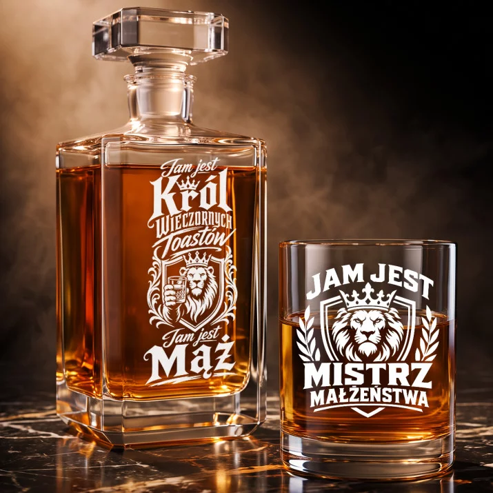 Zestaw Do Whisky Na 5 Rocznicę Ślubu Prezent Dla Mężczyzny: Korona Wieczornych Toastów Zestaw Do Whisky Na 5 Rocznicę Ślubu Prezent Dla Mężczyzny: Korona Wieczornych Toastów