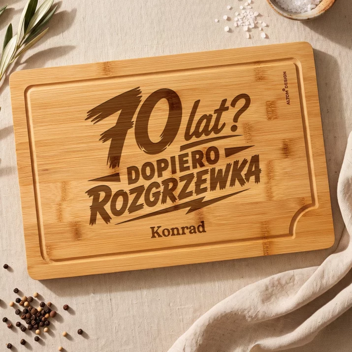 Deska Do Krojenia z Grawerem Na 70 Prezent Dla 70 Latka Mężczyzny: 70 Lat? Dopiero Deska Do Krojenia z Grawerem Na 70 Prezent Dla 70 Latka Mężczyzny: 70 Lat? Dopiero