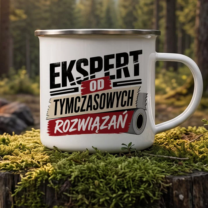 Kubek Emaliowany Na Mikołaja Prezent Dla Mężczyzny: Sarkastyczny Minimalizm