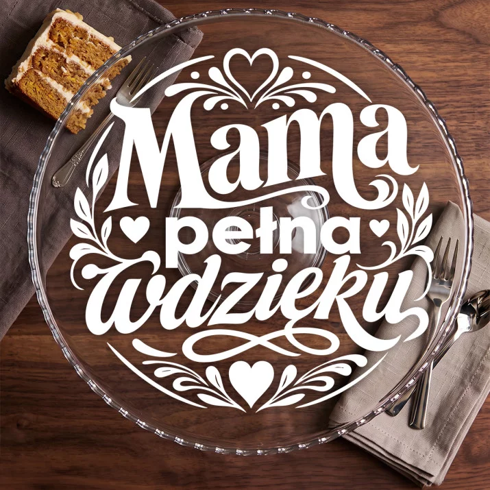 Patera Na Ciasto Na Dzień Mamy Prezent Dla Mamy Kobiety: Subtelna Elegancja Patera Na Ciasto Na Dzień Mamy Prezent Dla Mamy Kobiety: Subtelna Elegancja