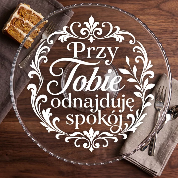 Patera Na Ciasto Na 30 Rocznicę Ślubu Prezent Dla Kobiety: Spokojna Bliskość Patera Na Ciasto Na 30 Rocznicę Ślubu Prezent Dla Kobiety: Spokojna Bliskość