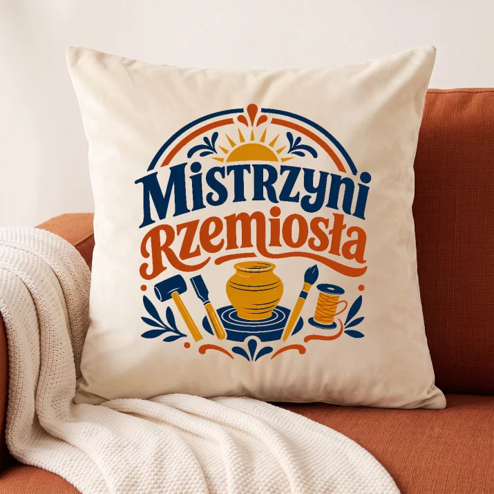 Poduszka Dekoracyjna Dla Córki Prezent Dla Kobiety: Rzemieślnicza Duma Poduszka Dekoracyjna Dla Córki Prezent Dla Kobiety: Rzemieślnicza Duma