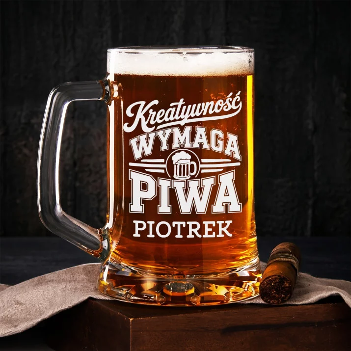 Kufel Personalizowany z Grawerem Dla Copywritera Prezent Dla Mężczyzny: Wieczorny Copywriter Kufel Personalizowany z Grawerem Dla Copywritera Prezent Dla Mężczyzny: Wieczorny Copywriter