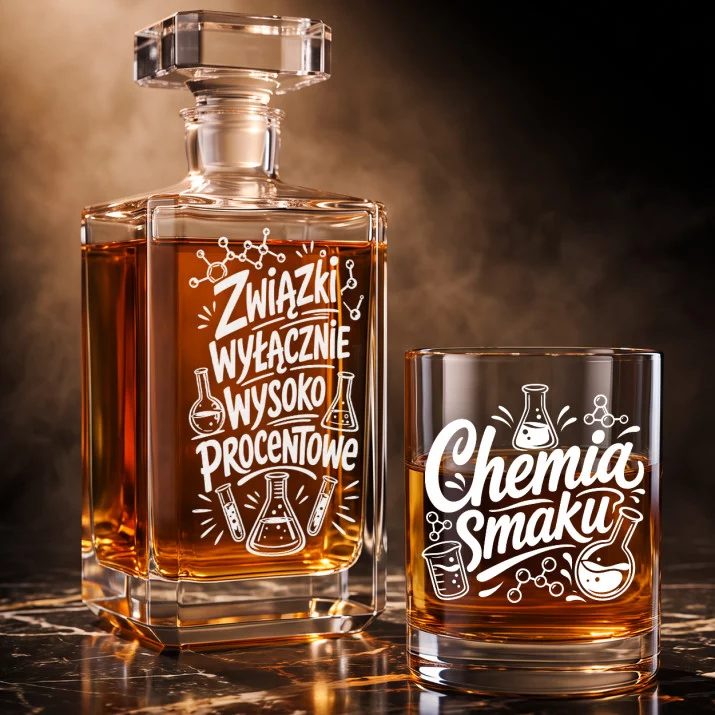 Zestaw Do Whisky Dla Chemika Prezent Dla Mężczyzny: Związki Wyłącznie