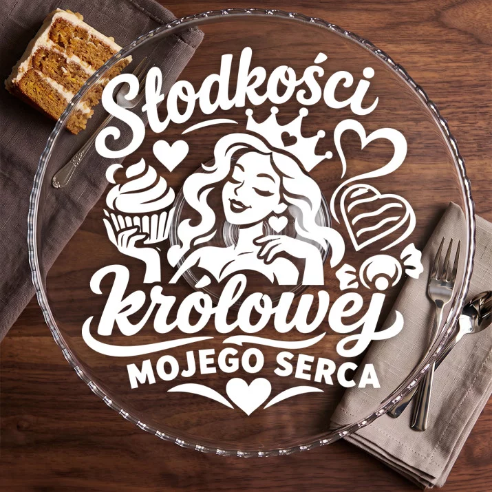 Patera Na Ciasto Na Walentynki Prezent Na Rocznicę Dla Kobiety: Słodkości Królowej Patera Na Ciasto Na Walentynki Prezent Na Rocznicę Dla Kobiety: Słodkości Królowej