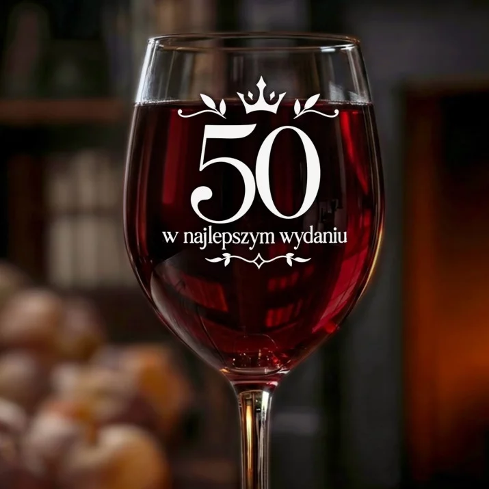 Kieliszek Do Wina Na 50 Prezent Na 50 Urodziny Dla Kobiety: Po 50 Elegancja Kieliszek Do Wina Na 50 Prezent Na 50 Urodziny Dla Kobiety: Po 50 Elegancja