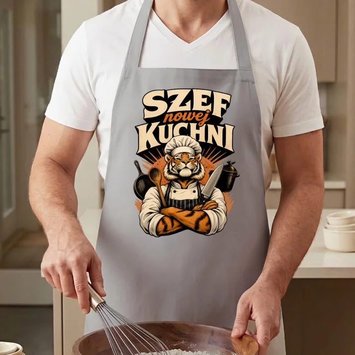 Fartuch Na Parapetówkę Prezent Dla Mężczyzny: Szef Nowej Kuchni