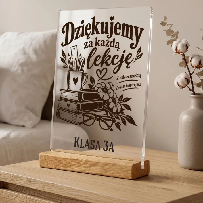 Druk Na Szkle Dla Nauczycielki Prezent Na Dzień Nauczyciela Dla Kobiety: Dziękujemy Za Każdą Druk Na Szkle Dla Nauczycielki Prezent Na Dzień Nauczyciela Dla Kobiety: Dziękujemy Za Każdą