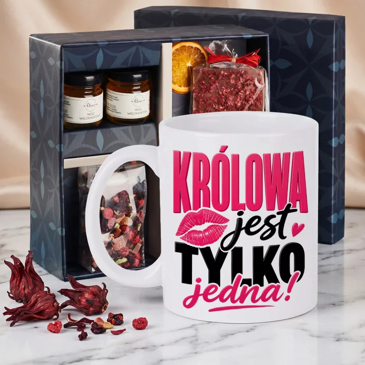 Zestaw Prezenowy Z Kubkiem Dla Niej Na Walentynki: Królowa Jest Jedna