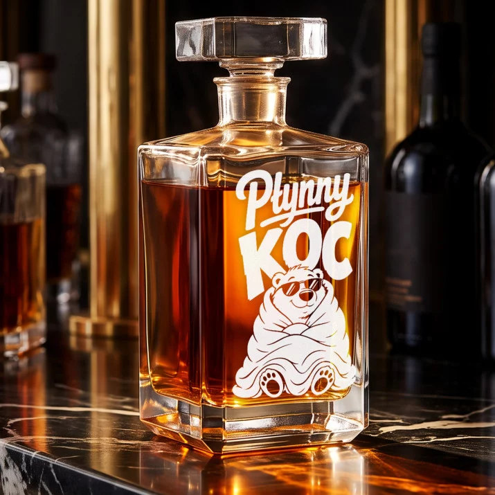 Karafka Do Whisky z Grawerem Dla Zmarzlucha Prezent: Płynny Koc Karafka Do Whisky z Grawerem Dla Zmarzlucha Prezent: Płynny Koc